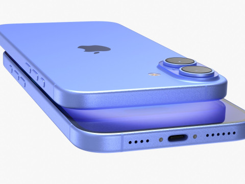 Apple iPhone 16 And Plus And Pro And Pro Max 3D-Modell