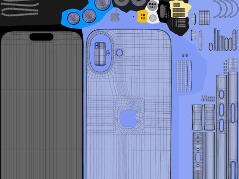 Apple iPhone 16 And Plus And Pro And Pro Max 3D-Modell
