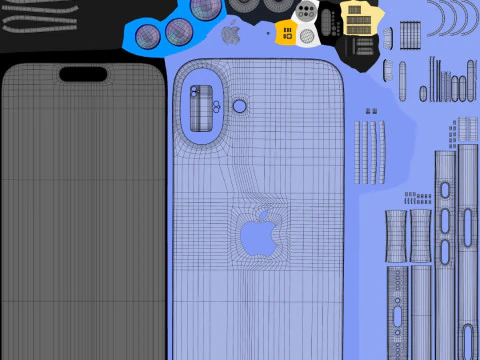Apple iPhone 16 And Plus And Pro And Pro Max 3D Model