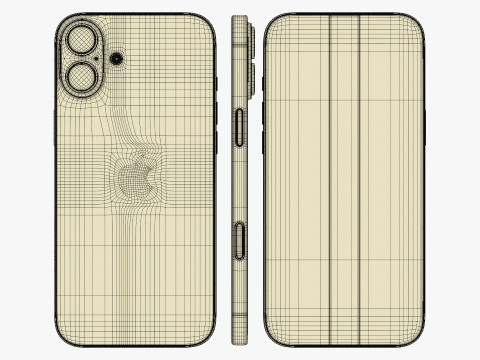 Apple iPhone 16 And Plus And Pro And Pro Max 3D-Modell