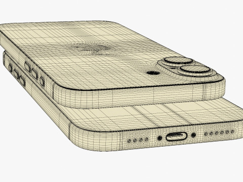 Apple iPhone 16 And Plus And Pro And Pro Max 3D-Modell