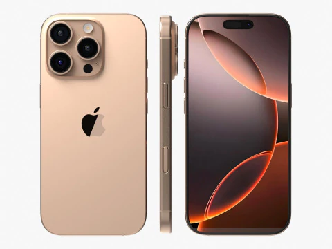 Apple iPhone 16 And Plus And Pro And Pro Max 3D Model