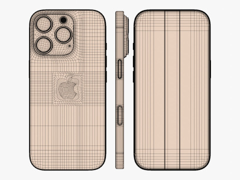 Apple iPhone 16 And Plus And Pro And Pro Max 3D-Modell