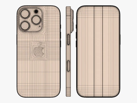 Apple iPhone 16 And Plus And Pro And Pro Max 3D Model