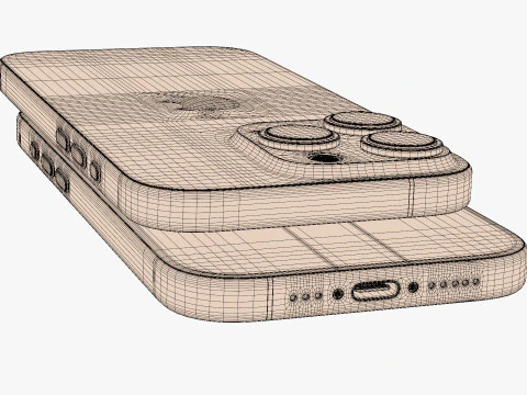 Apple iPhone 16 And Plus And Pro And Pro Max 3D Model