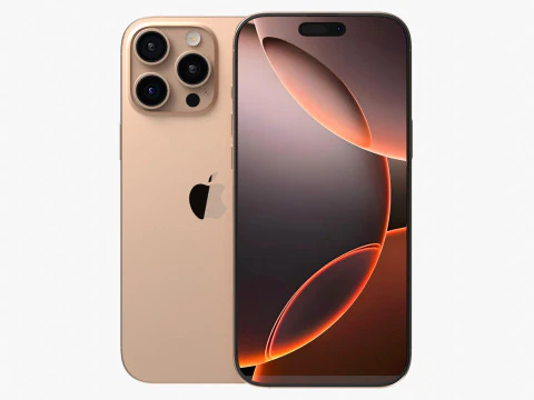 Apple iPhone 16 And Plus And Pro And Pro Max 3D Model