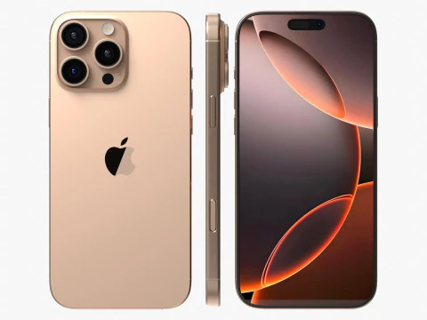 Apple iPhone 16 And Plus And Pro And Pro Max 3D Model