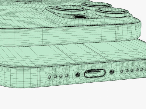 Apple iPhone 16 And Plus And Pro And Pro Max 3D-Modell