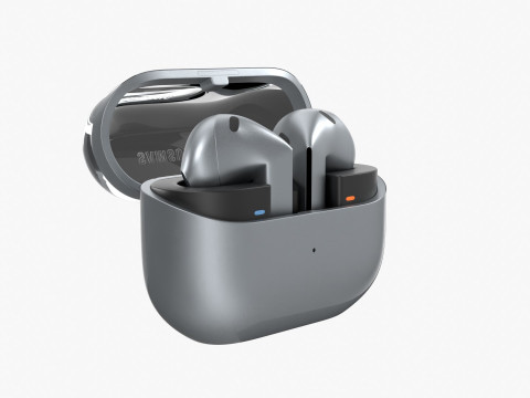 Samsung Galaxy Buds 3 Silver 3D Model