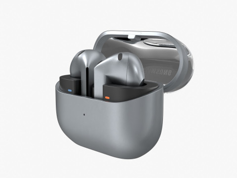 Samsung Galaxy Buds 3 Silver 3D Model