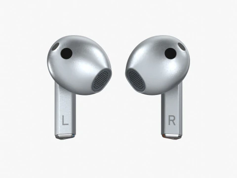 Samsung Galaxy Buds 3 Silver 3D Model