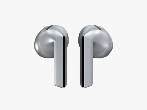 Samsung Galaxy Buds 3 Silver 3D Model