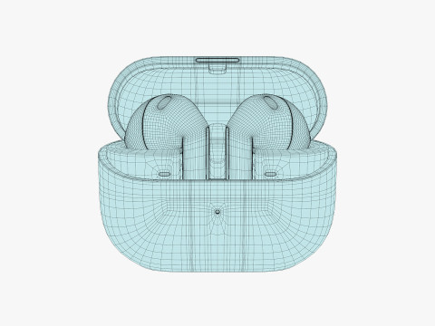 Samsung Galaxy Buds 3 Silver 3D Model