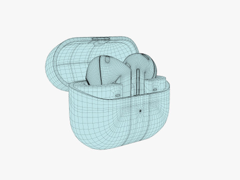 Samsung Galaxy Buds 3 Silver 3D Model