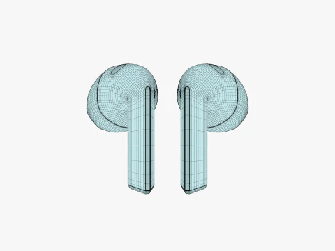 Samsung Galaxy Buds 3 Silver 3D Model