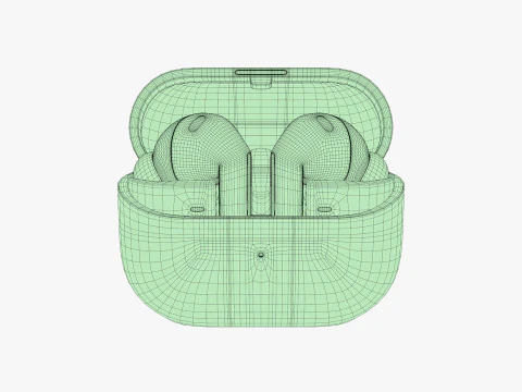 Samsung Galaxy Buds 3 Pro Silver 3D Model