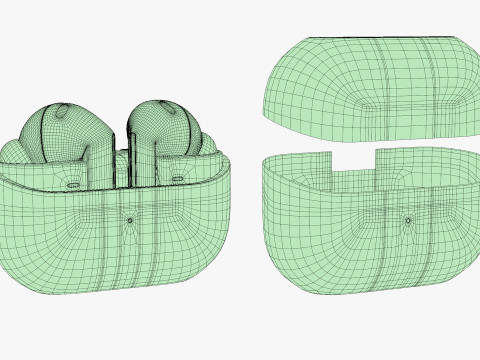 Samsung Galaxy Buds 3 Pro Silver 3D Model
