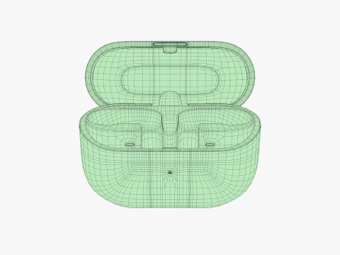 Samsung Galaxy Buds 3 Pro Silver 3D Model