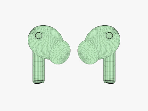 Samsung Galaxy Buds 3 Pro Silver 3D Model