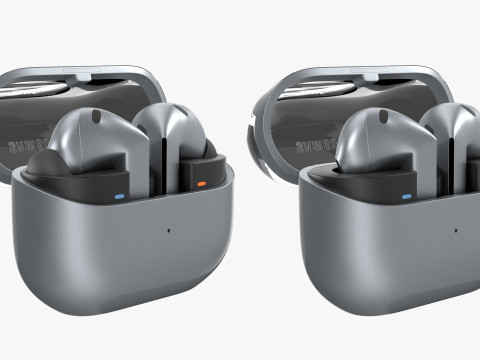 Samsung Galaxy Buds 3 And 3 Pro 3D मॉडल