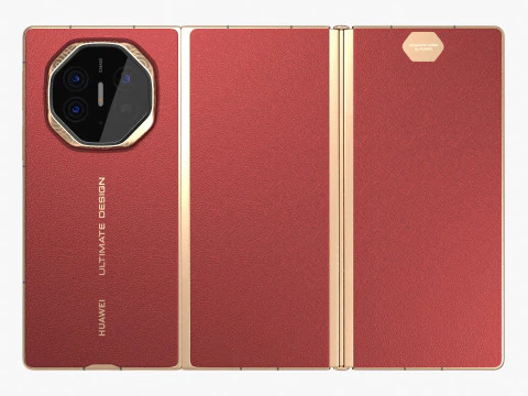 Huawei Mate XT Ultimate Red 3D Model