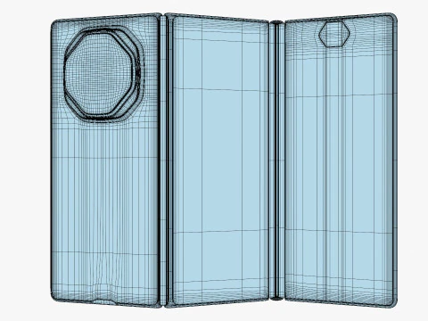 Huawei Mate XT Ultimate Red 3D Model