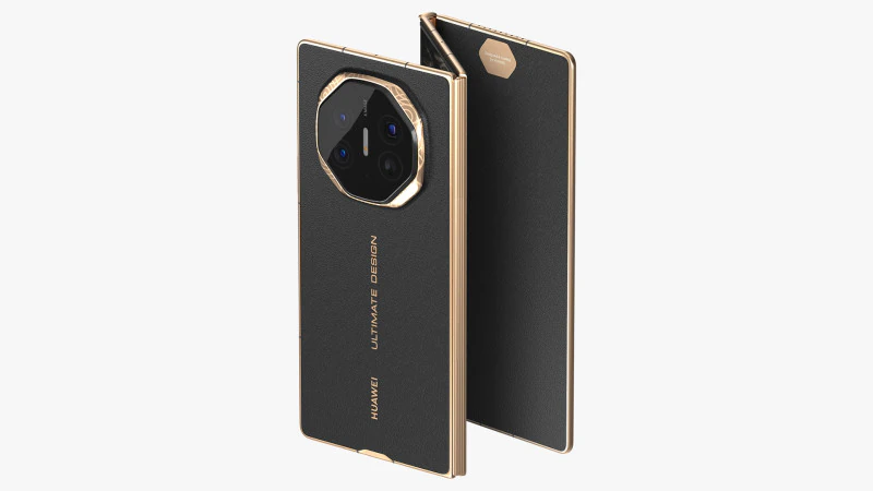 Huawei Mate XT Ultimate Black 3D Model .c4d .max .obj .3ds .fbx .stl .blend 