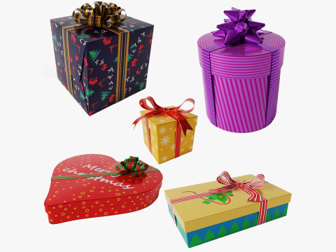 Christmas gifts 3D 模型