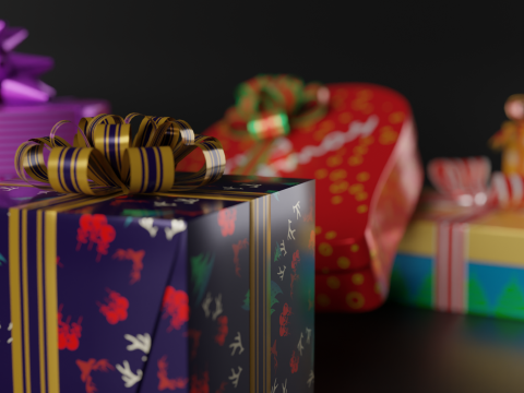 Christmas gifts 3D 모델