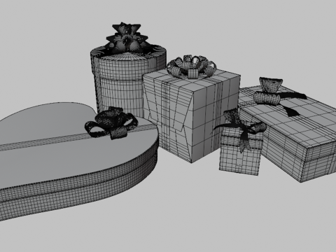 Christmas gifts 3D 모델