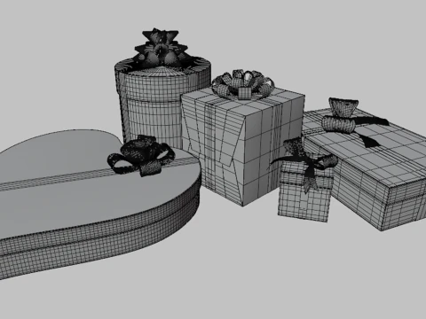Christmas gifts 3D Model