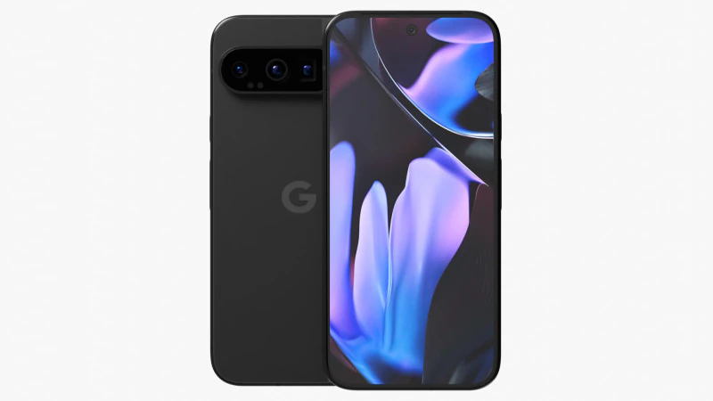 Google Pixel 9 Pro XL Obsidian 3D Model .c4d .max .obj .3ds .fbx .stl .blend 