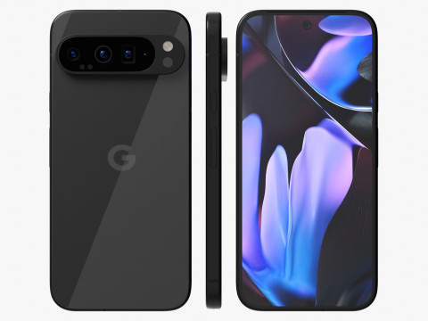 Google Pixel 9 Pro XL Obsidian Model 3D