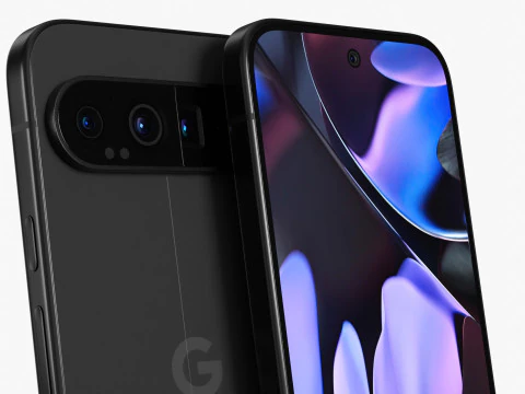 Google Pixel 9 Pro XL Obsidian 3D Model