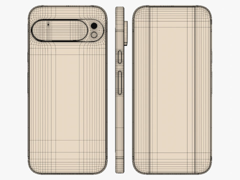 Google Pixel 9 Pro XL Obsidian Model 3D