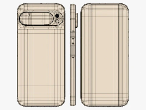 Google Pixel 9 Pro XL Obsidian 3D Model