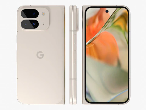Google Pixel 9 Pro Fold Porcelain 3D Model