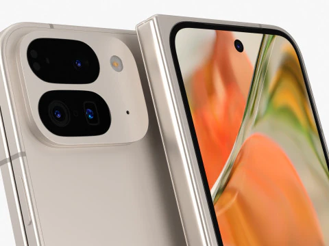 Google Pixel 9 Pro Fold Porcelain 3D Model