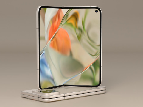 Google Pixel 9 Pro Fold Porcelain 3D-Modell