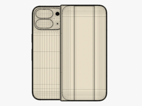 Google Pixel 9 Pro Fold Porcelain 3D-Modell