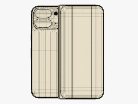 Google Pixel 9 Pro Fold Porcelain 3D Model