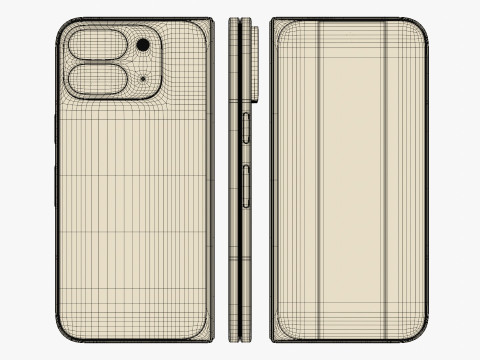Google Pixel 9 And Pro And Pro XL And Fold Porcelain 3D Модель