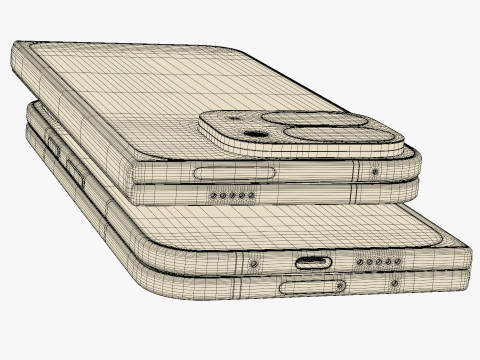 Google Pixel 9 And Pro And Pro XL And Fold Porcelain 3D Модель