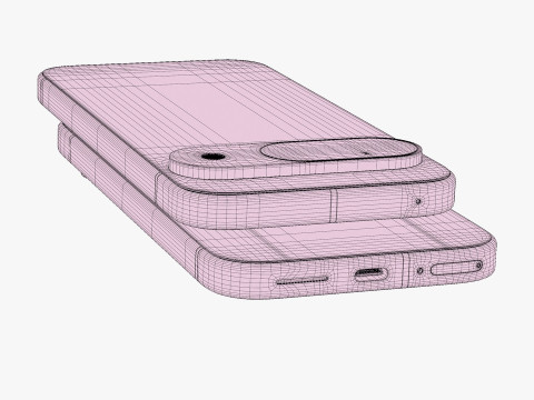 Google Pixel 9 And Pro And Pro XL And Fold Porcelain 3D Модель