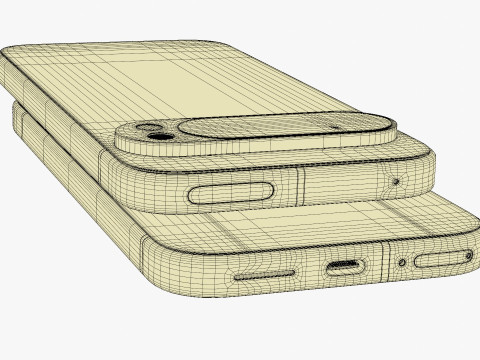 Google Pixel 9 And Pro And Pro XL And Fold Porcelain 3D Модель