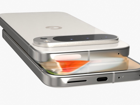 Google Pixel 9 And Pro And Pro XL And Fold Porcelain 3D Модель