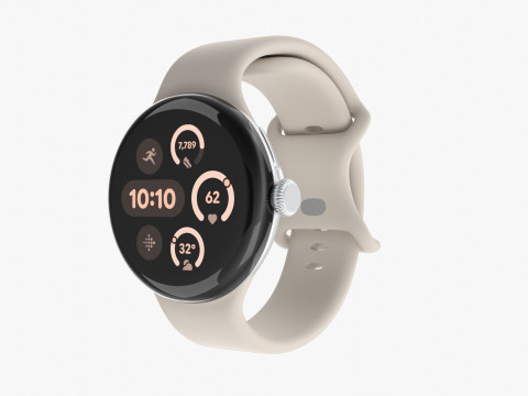 Google Pixel Watch 3 Porcelain Model 3D