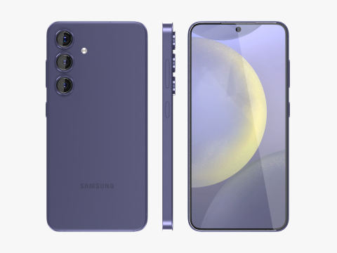 Samsung Galaxy S24 Cobalt Violet 3D Модель