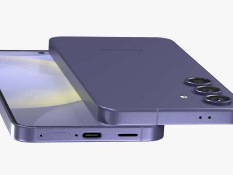 Samsung Galaxy S24 Cobalt Violet 3D Модель
