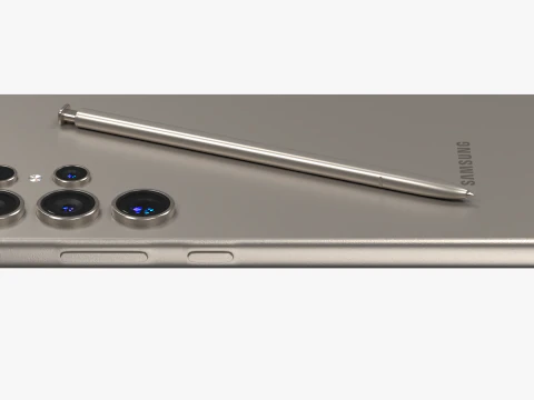 Samsung Galaxy S24 Ultra Titanium Gray 3D Model